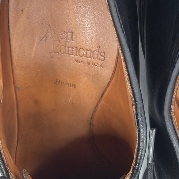 Allen Edmonds Byron Cap Toe Oxford Shoes Sz 10D Black Corpcore Old Money Ivy main image 8